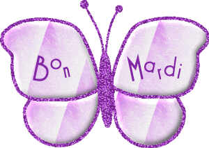 Gif animé Bon mardi papillon